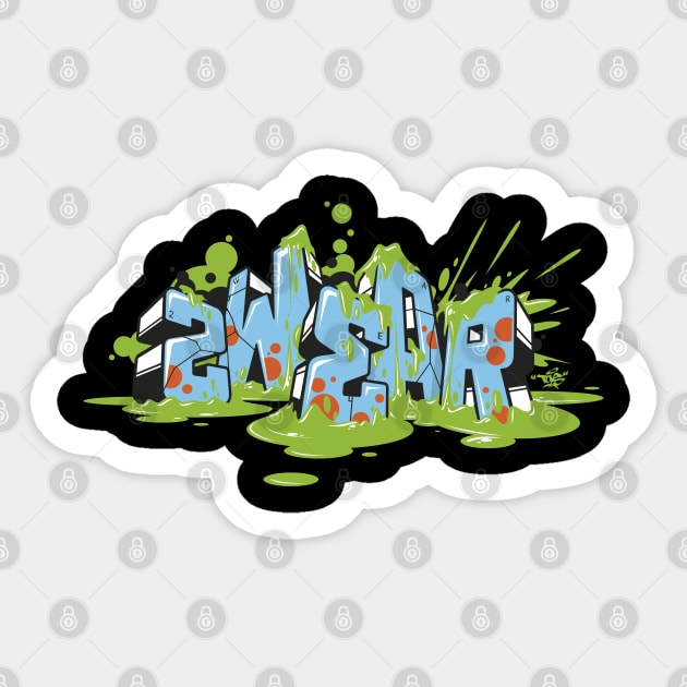 graffiti blocks ver.0.1 Sticker by 2wear Grafix